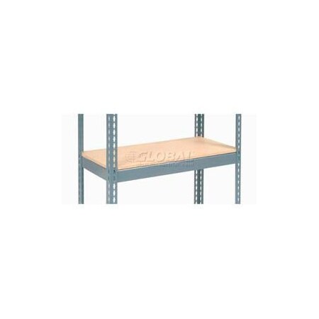 Global Equipment Additional Shelf Level Boltless Wood Deck 36"W x 24"D - Gray 717565